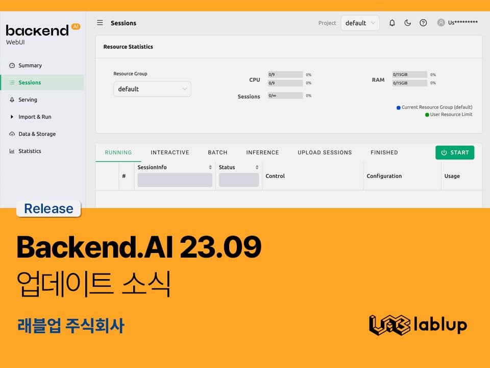 Update: Backend.AI 23.09