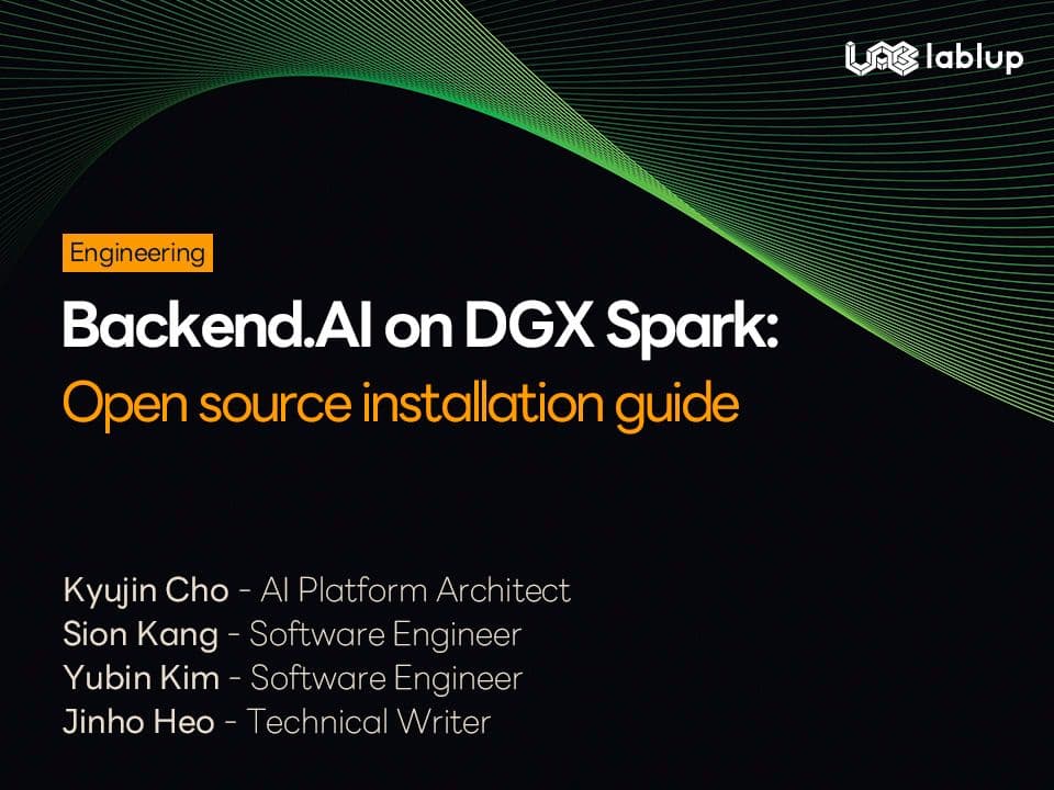 Backend.AI on DGX Spark: Open source installation guide
