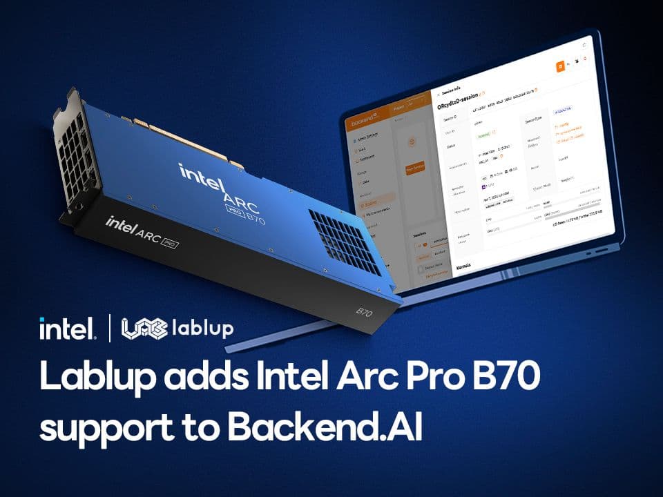 Lablup adds Intel Arc Pro B70 support to Backend.AI