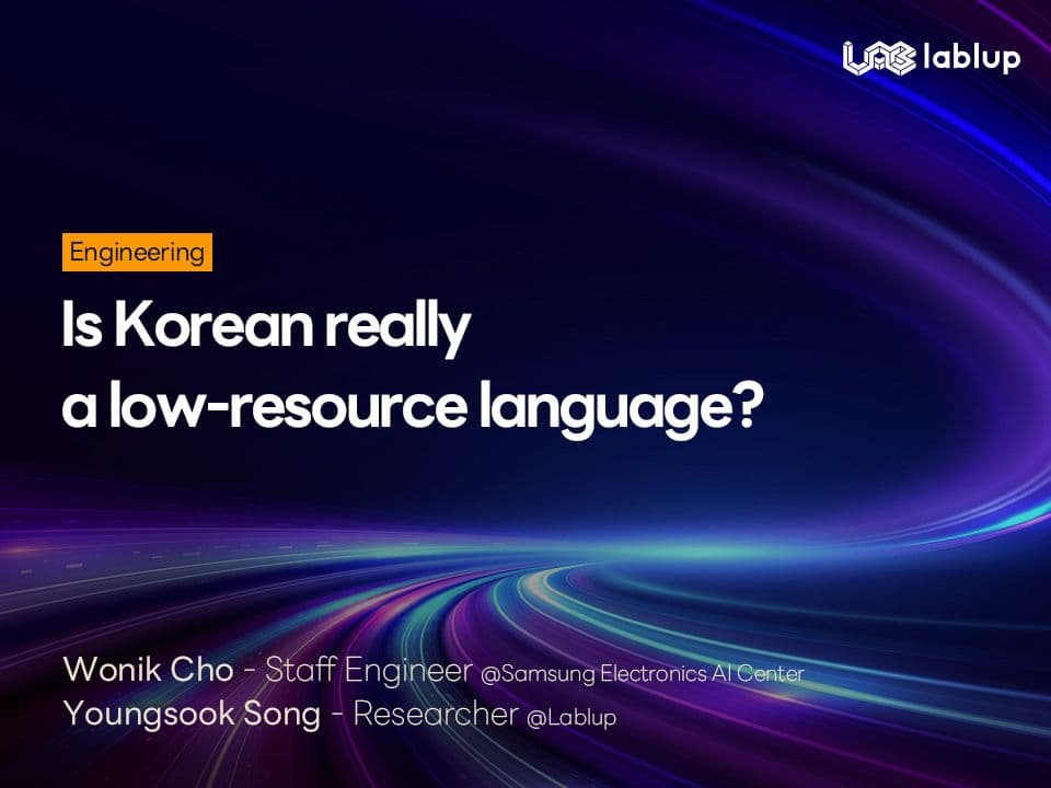 Is Korean really a low-resource language?