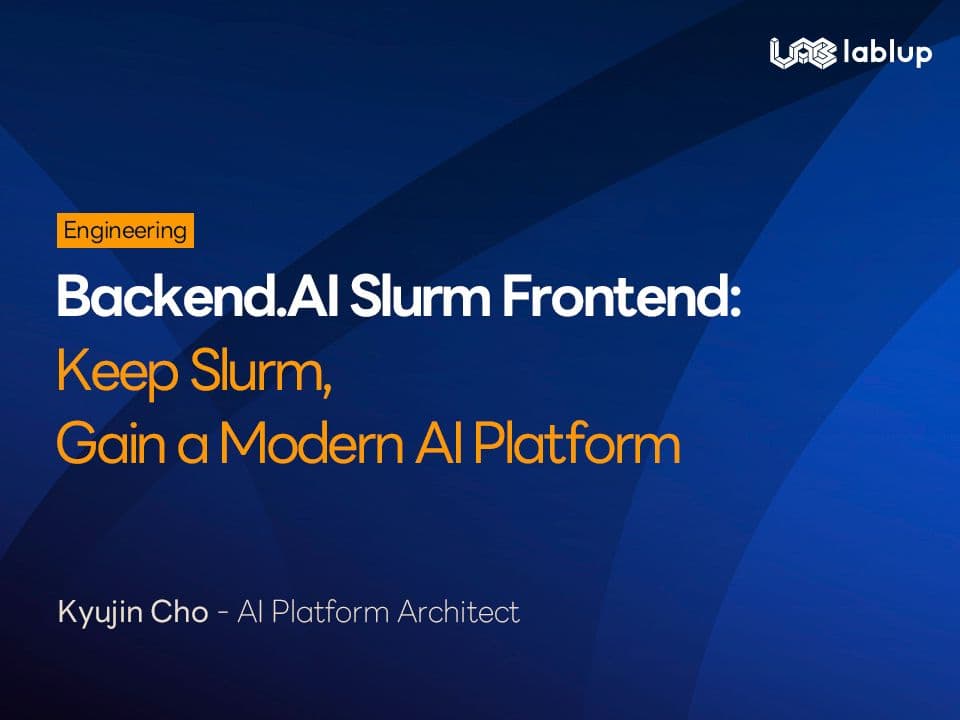 Backend.AI Slurm Frontend: Keep Slurm, Gain a Modern AI Platform