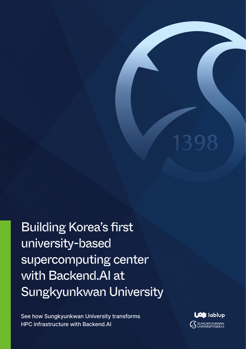 Operating a HPC Center with Backend.AI at Sungkyunkwan University