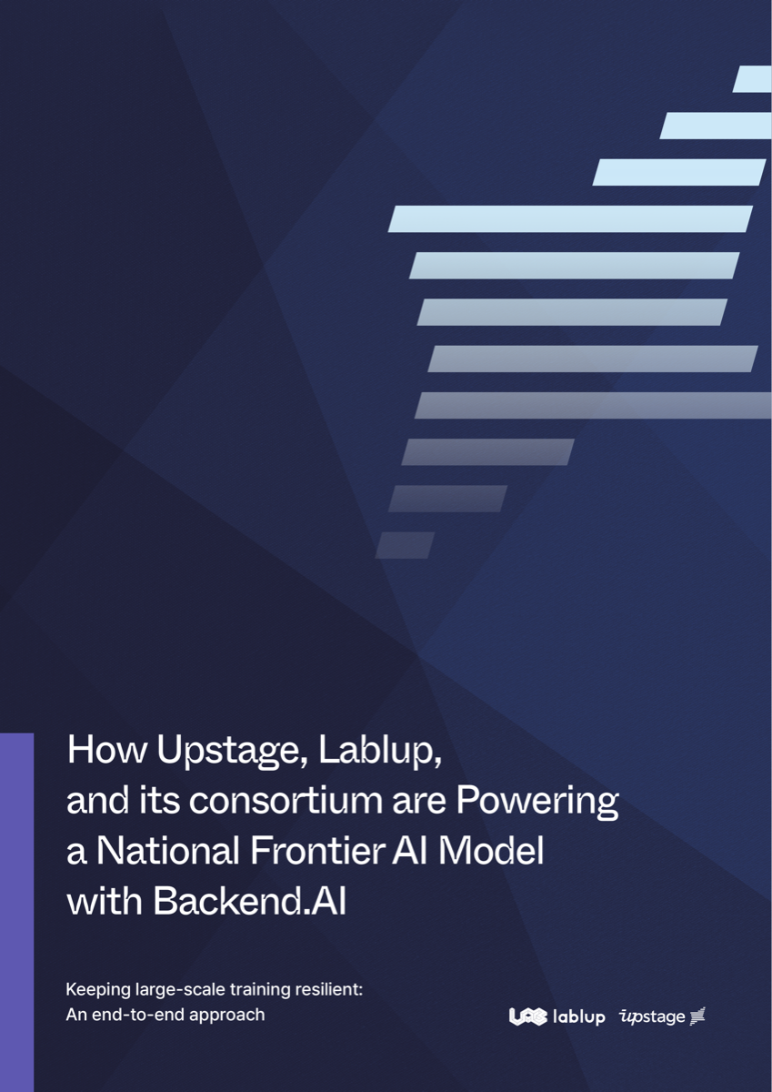 Powering National Frontier AI Model with Backend.AI at Upstage